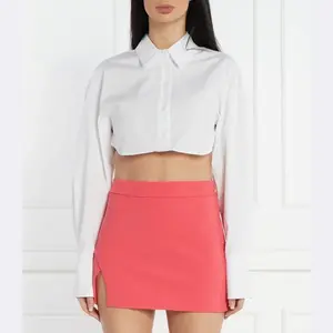 Укороченная рубашка Patrizia Pepe, белый