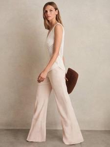 Брюки Petite Darcie с широкими штанинами Reiss, Pink