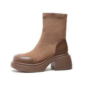 DAPHNE Коричневые женские ботильоны, цвет Brown