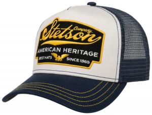 Бейсболка Stetson Trucker Cap American Heritage, черный/белый/синий