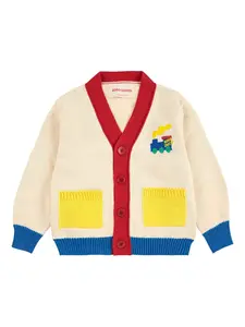 Кардиган в цветовой блокировке Choo Choo Bobo Choses, нейтральный