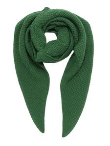 Мягкий шарф с бахромой - аксессуар для холодных дней в зеленом цвете. Faera