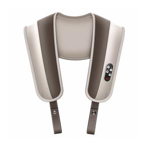 Массажная накидка для поясницы, спины, плеч и шеи с функцией простукивания, многофункциональный массажер для плеч и шеи AS-P9 AUX, серый