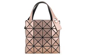 Люминесцентная коробчатая сумка из поливинилхлоридной смолы шоппер мини унисекс оранжевая ISSEY MIYAKE