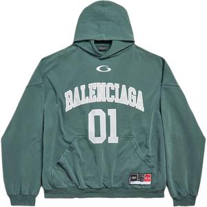 Худи Large Fit Basketball Balenciaga, светло-зеленый