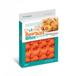 Силиконовая форма для закусок Mobi 12 поросят в одеяле, медвежьи ягодицы Mobi, оранжевый