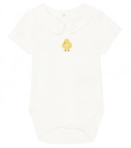 Комбинезон из хлопкового джерси Baby Scott Donsje, белый