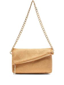 Сумка через плечо, украшенная стразами LIU JO, коричневый