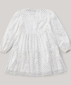 Платье с длинными рукавами и фольгированными звездами для девочек