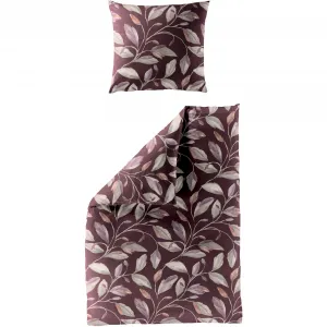 Постельное белье BIERBAUM «4009», мако-сатин, 100% хлопок, легкий в уходе, цветочный узор, цвет rubin