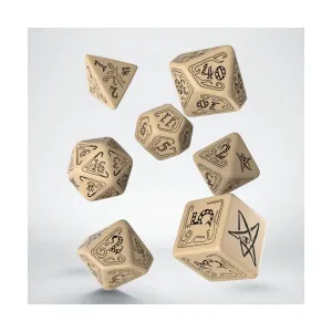 Поликомплект Бежевый с черным (7), Call of Cthulhu Dice (Limited Edition)