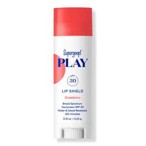 Бальзам для губ PLAY Lip Shield SPF 30 с солнцезащитным фильтром Supergoop!, Strawberry
