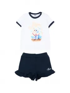 Костюм из шорт с принтом "кошки" MSGM Kids, белый
