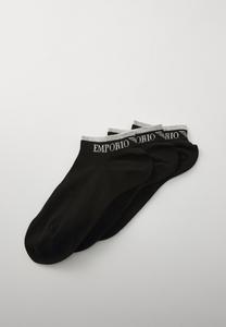 Носки Emporio Armani ANKLE SOCKS 3 PACK, Black/Black/Black/Black