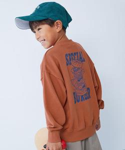 Толстовка с крупным силуэтным принтом Devil Lab, модель 25AW Devirock, цвет 007-Burger-Carrot