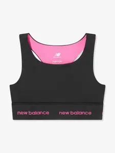 Спортивный бюстгальтер New Balance Kids, черный