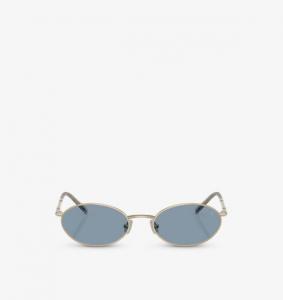 Солнцезащитные очки Bc2006St в овальной оправе из титана Brunello Cucinelli, золотой