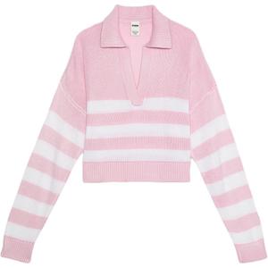 Victoria's Secret Розовый топ Women's Pink White Stripes