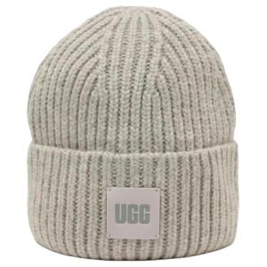 Ребристая шапка UGG, серый