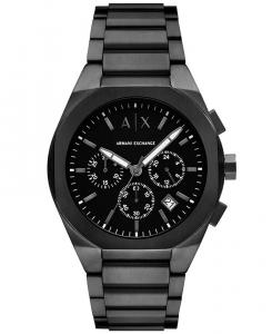 Мужские кварцевые часы с хронографом, черные из нержавеющей стали, 42 мм A|X Armani Exchange