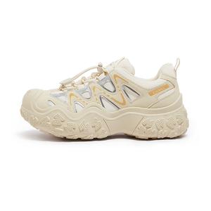 CAMEL Низкие уличные женские туфли бежевого серебристого и желтого цветов, цвет Beige/Silver/Yellow