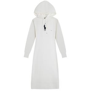 Polo Ralph Lauren Белое платье с длинными рукавами FW23