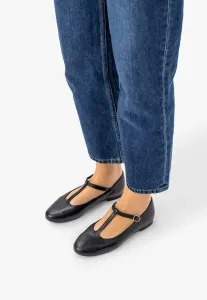 Балетки с ремешком на щиколотке Ryłko, Schwarz