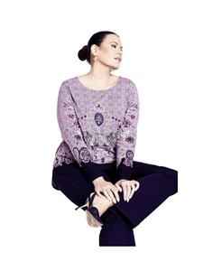 Женский топ Delilah Placement AVENUE, Berry paisley placement