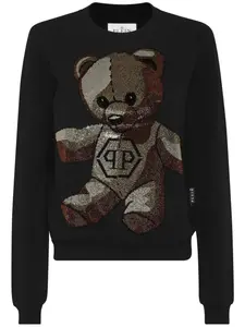 Толстовка Teddy Bear с кристаллами Philipp Plein, черный