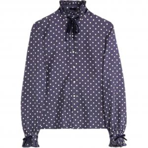 Рубашка в горошек Plus De Pois Valentino, синий