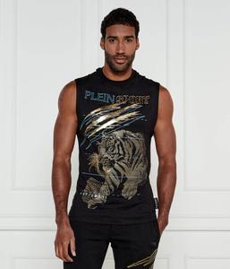 Майка Plein Sport Lamina Tiger Regular Fit, черный
