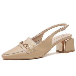 YAFEI XUANYU Женские туфли на платформе с массивным каблуком 5 см - хаки, цвет Khaki