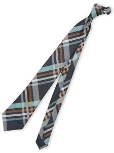 Галстук в клетку, стандартный размер, ширина 8,0 см, можно стирать Mfeditorial, цвет 75 Navy Blue