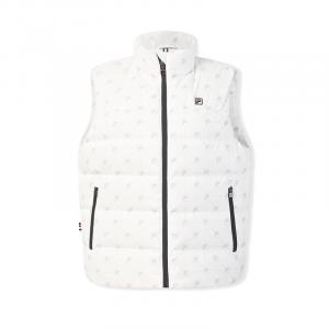 FILA Белая пуховая жилетка для женщин Jade White