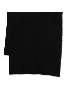 Шарф с бахромой Elisabetta Franchi, черный