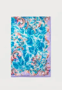 Парео-Платок унисекс, пляжный аксессуар Versace Jeans Couture, Aqua/Mauve