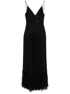 Платье миди с кружевной вставкой NISSA, черный