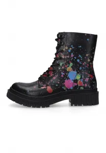 Ботильоны на платформе Dockers By Gerli, Schwarz Rot