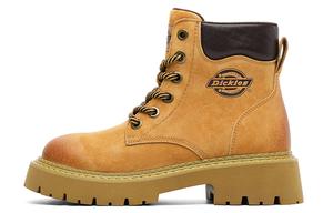 Dickies Короткие женские мартинсы до середины икры розовые на флисовой подкладке, цвет Pink/Fleece-Lined