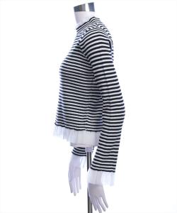 Вязаный топ с оборками и ребристой текстурой <<Новинка сезона осень/зима>>