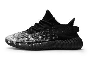 Кроссовки adidas originals Yeezy Boost 350 V2 Lifestyle Shoes Unisex Low-top White, черный/белый