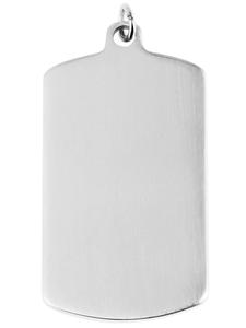 Adeliás Кулон унисекс - кулон из нержавеющей стали с гравировкой, серебристый