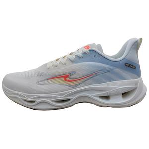 Амортизирующие дышащие низкие кеды платформенные повседневные беговые унисекс белый Erke, цвет слоновая кость/лазурный