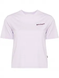 Футболка с логотипом PALM ANGELS, фиолетовый