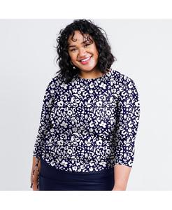 Купальный топ и плавки/бюстгальтеры Margaux больших размеров Calypsa, Wild navy