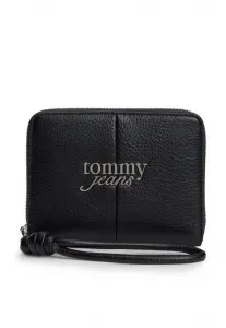 Кошелек с металлическим логотипом и застежкой-молнией на запястье. Tommy Jeans, Black