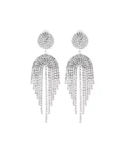 Женские серьги-подвески Adeline Sohi, silver