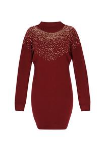 Faina Вязаное платье в красном цвете