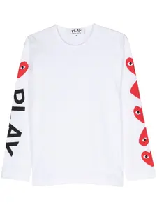 Comme Des Garçons Play футболка с принтом, белый