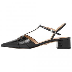 Charles&Keith Туфли на толстом каблуке 3,5 см, женские, черный